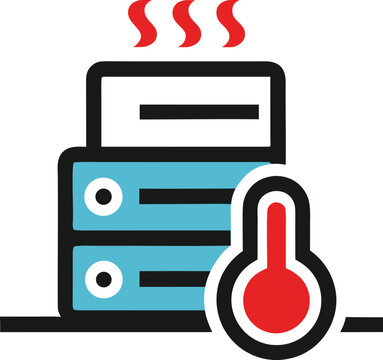 vector illustration of a red folder icon