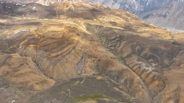 Komic village drone view, world&rsquo;s highest village in Spiti Valley India
Aerial view of Komic village in Spiti Valley Himachal Pradesh
Drone shot of Komic, highest motorable village in the world