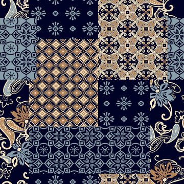 ethnic ornament batik seamless pattern design suitable for fashion purposes