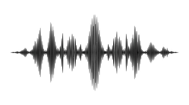 podcast sound waveform pattern for radio audio, music player, video editor, voise message in social media chats, voice assistant, recorder. vector.
