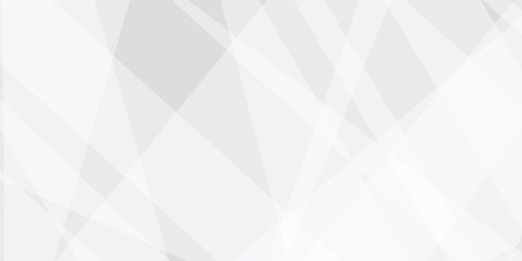 Obraz premium Abstract white and gray background with texture pattern, layered geometric triangle shapes and geometric background with overlapping transparent polygon shapes in light gray and white tones .
