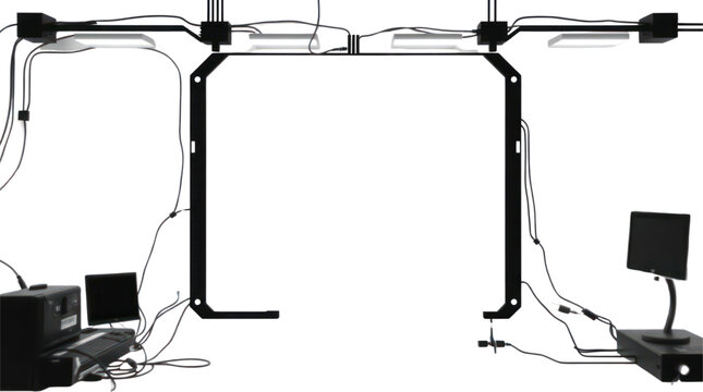 Workstation Setup for Modern Technical Research and Precision Diagnostics in a Scientific Lab
