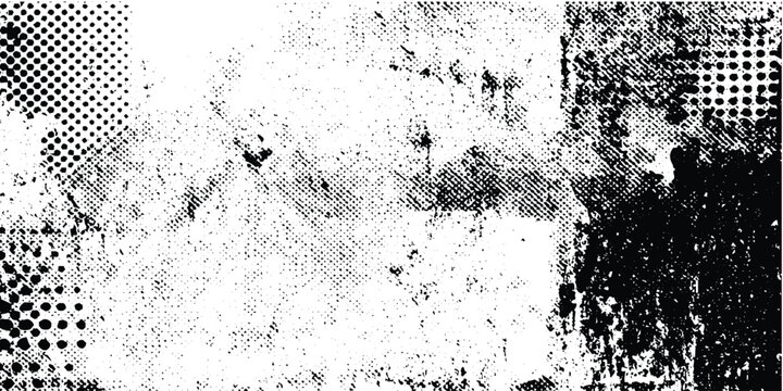 Abstract design with halftone dots background and texture background with a distressed design this vector design are dirty and scratches frame. Dust particle and dust grain texture .