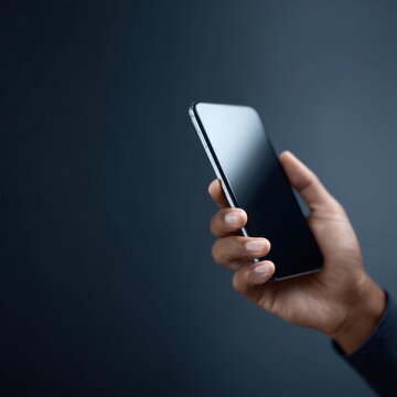 Hacker risk concept with unknown caller on smartphone screen, spam and fraud warning, dark minimal tone