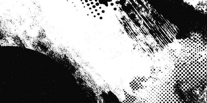 Abstract design with halftone dots background and texture background with a distressed design this vector design are dirty and scratches frame. Dust particle and dust grain texture .