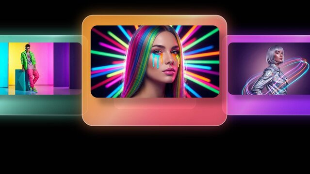 3D Rotating Media Carousel