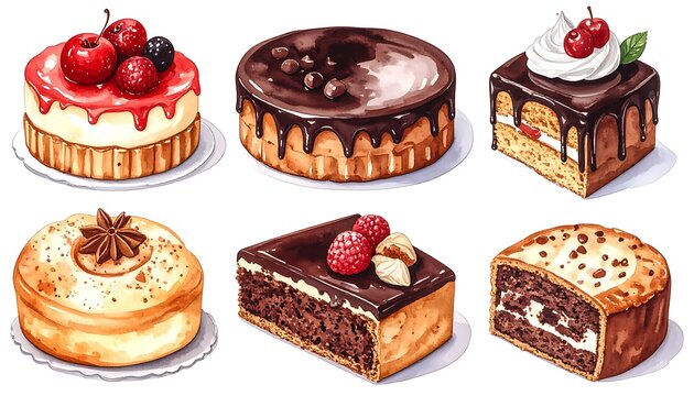 Assorted Desserts and Sweets Displayed.
