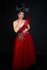 Fototapeta premium transvestite in studio
