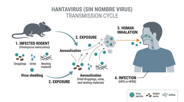 Understanding the Hantavirus Transmission Cycle From Rodents to Human Inhalation