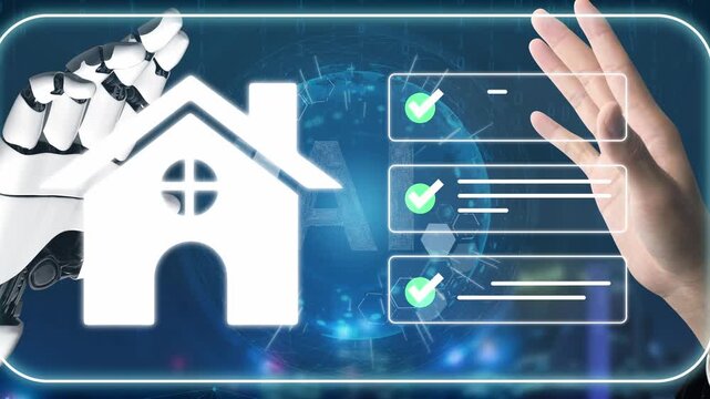Futuristic Technology Integrating Artificial Intelligence in Real Estate Operations and Home Automation with Robotic Hand and Virtual Interfaces Gluon.