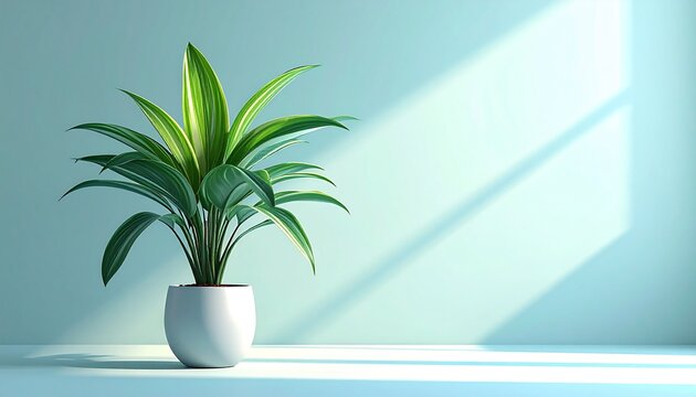 Minimal realistic illustration of a single dracaena plant on a soft gradient background.
Matte finish with natural light and soft shadow creates a calm modern feel.