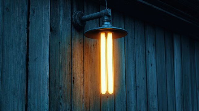 hangout. Neon lights casting a glow on a rustic wooden wall, creating an atmospheric bar ambiance. bar promotions, beverage menus, designed for food & beverage menus and cafe branding.