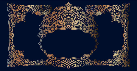 Symmetrical gold mandala art, luxury geometric line design, elegant navy blue ornament, premium golden kaleidoscope, decorative metallic pattern, royal gold filigree, abstract copper geometry 