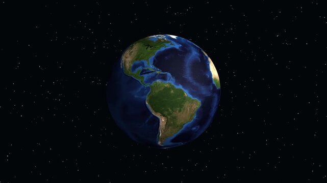 Earth Zoom Animation to Liverpool United Kingdom with Population Data Overlay