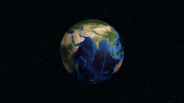Earth Zoom Animation Focusing on Boston Massachusetts United States Location