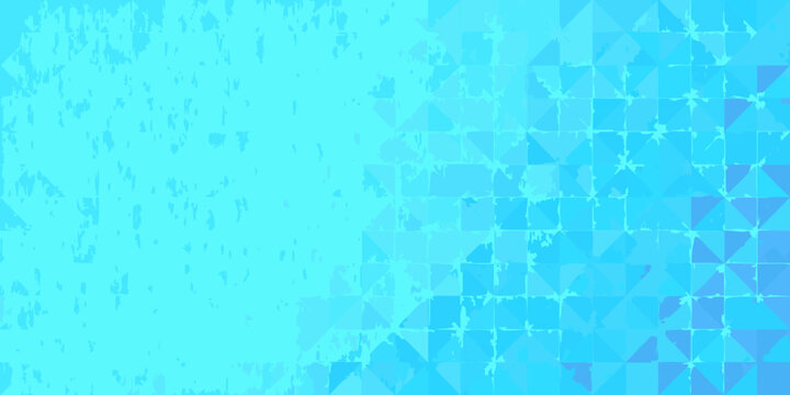 blue geometric triangle pattern design with textured background