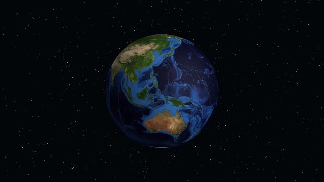 3D Earth Animation Zooming into Karbala Iraq with Location Data