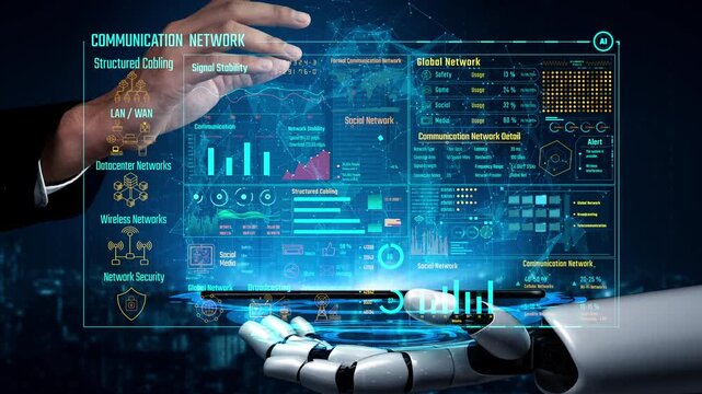 AI monitors data center performance via virtual assistant dashboards, connection insights, and artificial intelligence to improve telecom transparency and efficiency. Thunk
