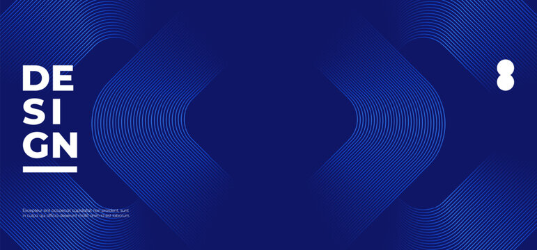 Abstract blue background with geometric lines pattern. Futuristic technology concept.