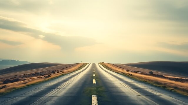 Abstract crossroads splitting into two paths, representing choices with soft directional lighting.