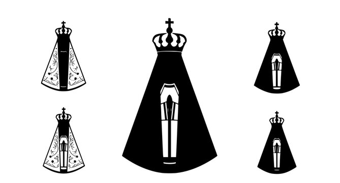 Our lady of montserrat variations of the black madonna iconography