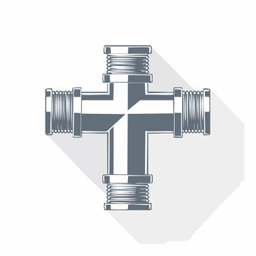 Plumbing Pipe Fitting Cross Connector