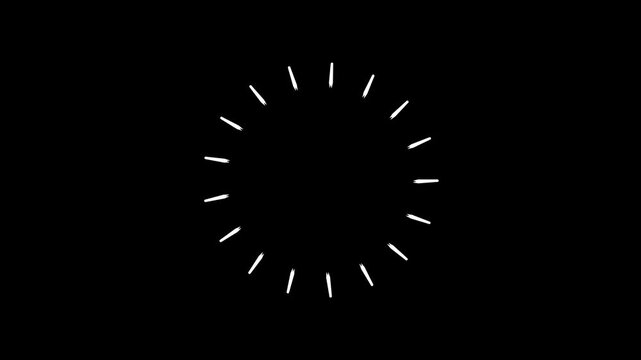 Featuring bright line bursts modern fireworks explosion with circle burst line shape and shiny blast on black screen background plus line blast circle highlight motion graphics pop-up 4k animation.