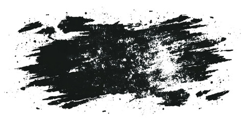 Fototapeta premium Abstract black grunge ink paint splatter splash brushstroke texture background.