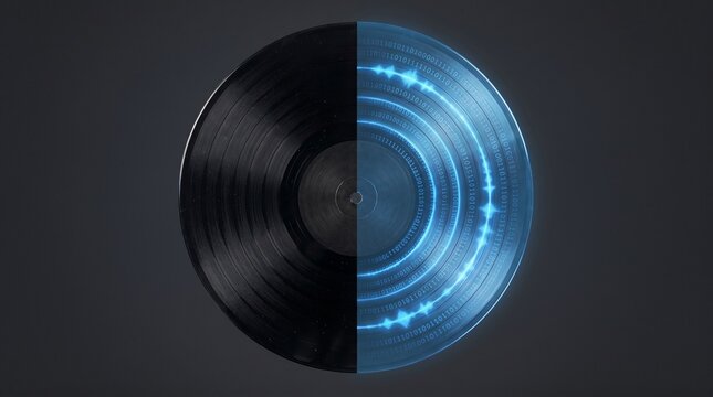 Cohesive Fusion of Analog Vinyl and Digital Audio Waveform