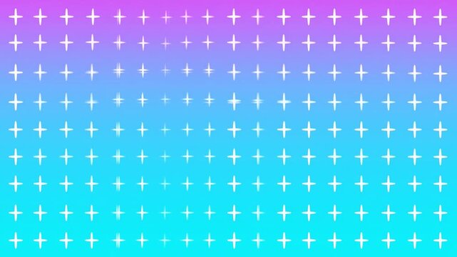 Geometric pattern of white plus signs on a gradient background