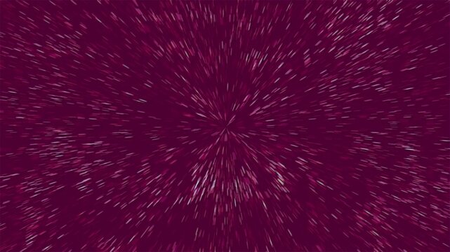 Deep magenta background with radiating light streaks creating a warp speed or explosion effect. Perfect for dynamic video transitions, sci-fi backgrounds, and energetic motion graphics.