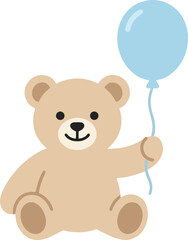 Obraz premium Teddy Bear Illustration Set Collection