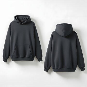Black hoodie mockup realistic apparel presentation for design and branding projects