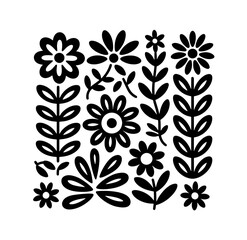 Fototapeta premium Abstract hand drawn geometric simple minimalistic seamless patterns