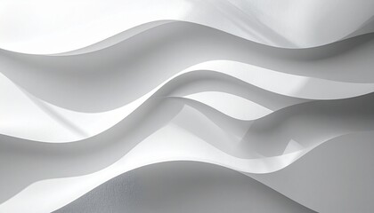 Obraz premium minimalist abstract white wave pattern for modern design and branding
