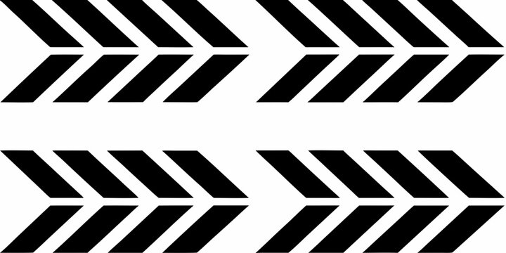 Bold black chevron arrow shapes repeating pattern on a white background high quality professional detailed