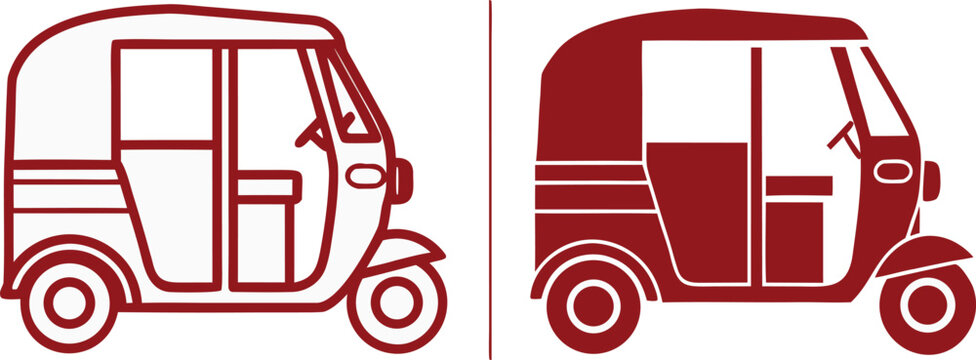 CNG Auto Rickshaw Urban Transport Scene. Green Fuel Three Wheeler Transport Scene. CNG Vehicle City Transport Mobility Scene. Auto Rickshaw Clean Energy Transport Scene. Three Wheeler Passenger