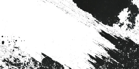 Obraz premium Black abstract grunge ink splatter splash texture with brushstroke stains artistic and vintage distressed background design.