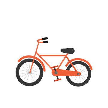 Red bicycle icon