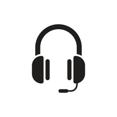 Fototapeta premium Simple Headphone Audio Music Icon Design