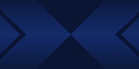 Obraz premium Symmetrical Chevron Lines Gradient Background in Dark Navy Blue with Subtle Light Blue Tones Creating a Sophisticated and Modern Geometric Pattern