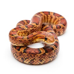 Obraz premium Majestic Cornsnake Illustration with Realistic Scale Texture
