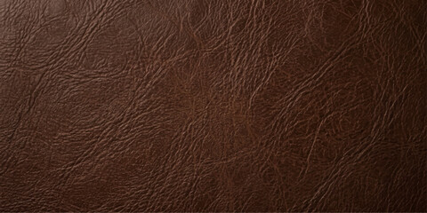 Obraz premium A close-up view of a rich, textured, dark brown leather surface, perfect for backgrounds and designs. for background, web, ui, branding, design