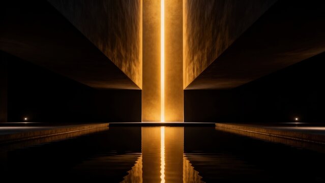 Abstract architectural light and reflection