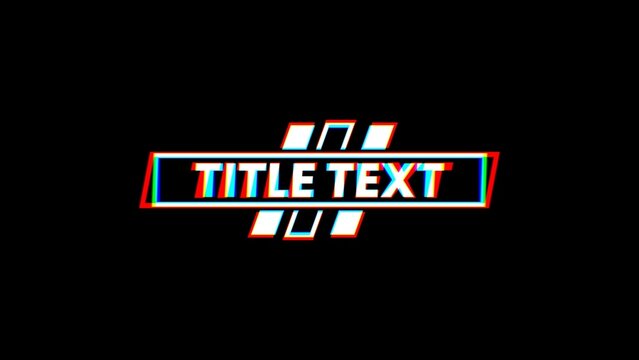 Modern RGB Glitch Effect Echo Delay Title