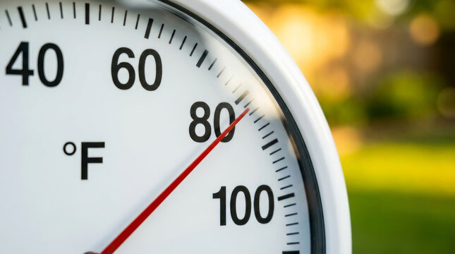Summer heat thermometer temperature hot outdoor extreme heatwave fahrenheit climate. Heat wave extreme summer, sun high temperature hot weather, global warming, heat stroke
