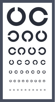 Eye test chart