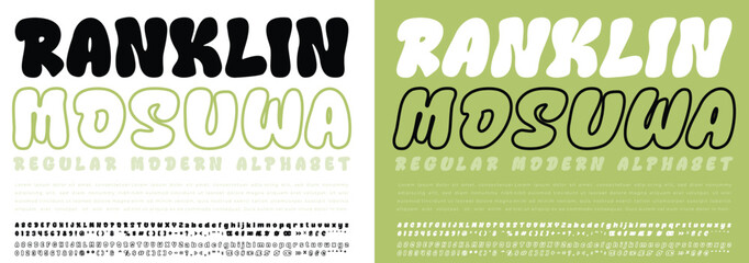 Ranklin mosuwa bold typography with graphic design, bold text © Rozina