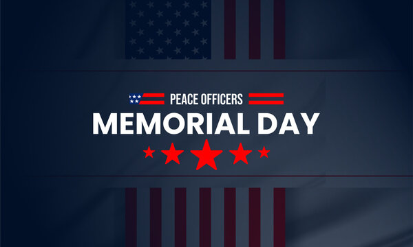  Peace Officers Memorial Day Graphic Design , vektor ilustration 