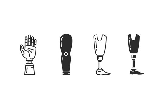 Prosthetic Limbs Icons